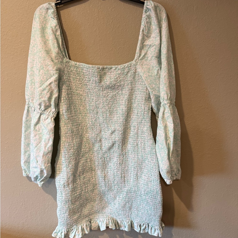Gianni Bini Mint Green Smocked Dress